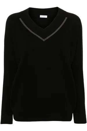 Brunello Cucinelli Monili-chain cashmere jumper
