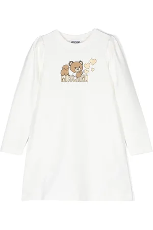 Moschino Teddy Bear logo-print jersey dress