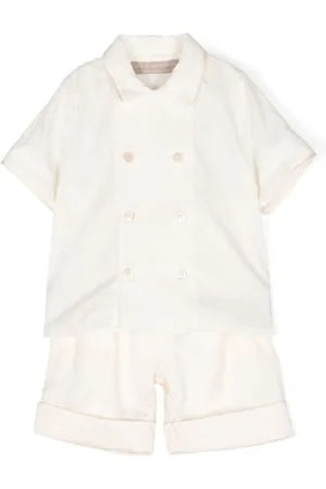 LA STUPENDERIA Double-breasted shorts set