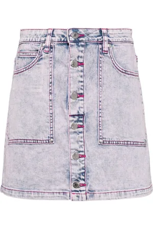 Izzue Washed denim skirt