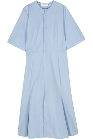 Ami Poplin flared shirt dress