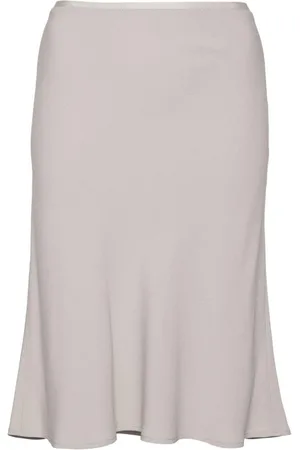 Ami Crepe midi skirt