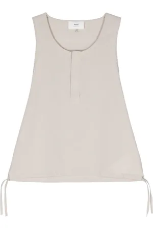 Ami Drawstring-hem tank top