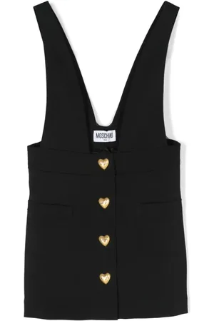 Moschino Heart-buttons skirt dungarees