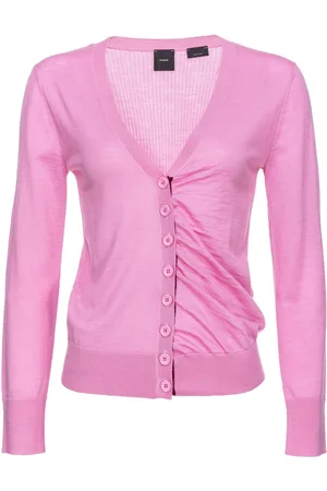 Pinko Ruched wool cardigan
