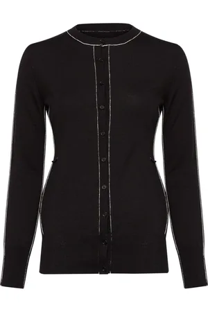 Maison Margiela Contrasting-border crew-neck cardigan