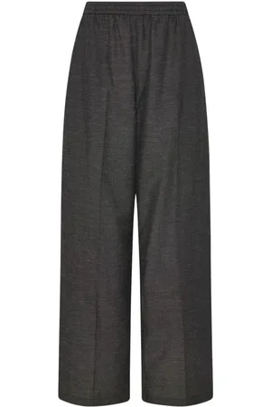 ROSETTA GETTY Elasticated-waist wide-leg trousers
