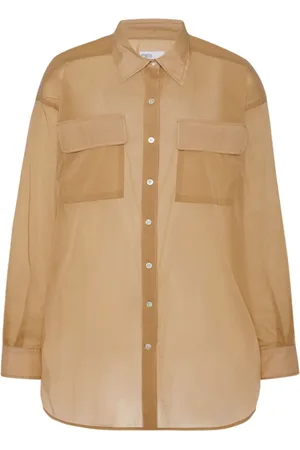 ROSETTA GETTY Pointed-collar button-up shirt