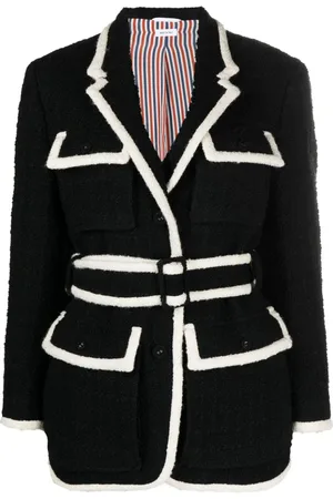 Thom Browne Belted tweed jacket