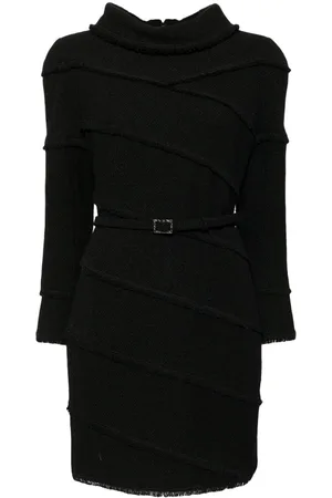 CHANEL 2008 panelled tweed dress
