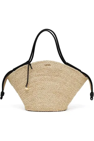 Loewe Large Paseo raffia tote bag