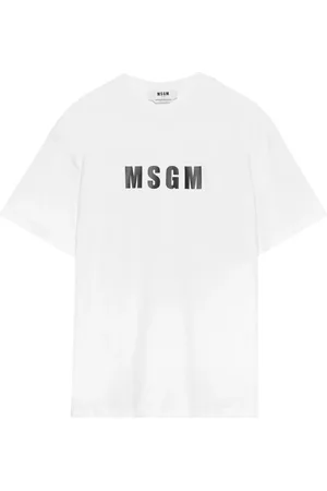 Msgm Logo-print cotton T-shirt