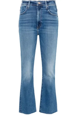 Mother The Hustler Ankle Fray mid-rise bootcut jeans