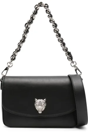 Philipp Plein Devon tiger-plaque shoulder bag