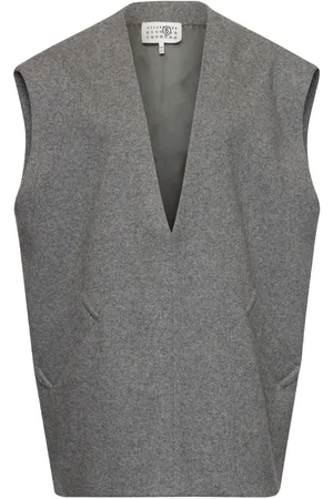 Maison Margiela Mélange-effect felted vest