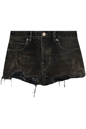 Balenciaga Vintage effect jeans shorts