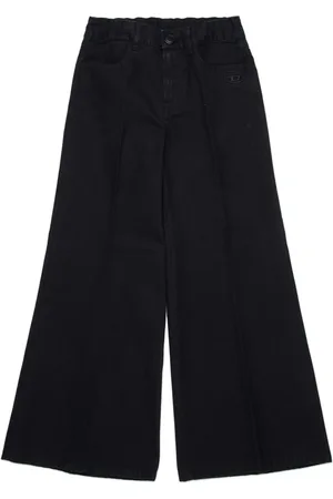 Diesel Oval D-embroidered gabardine trousers