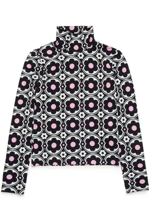 MAX&Co. Kids Floral-print roll-neck top