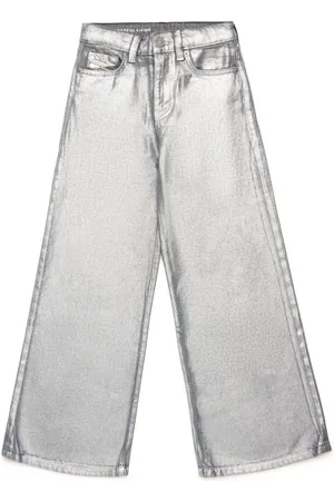 Diesel Metallic wide-leg jeans