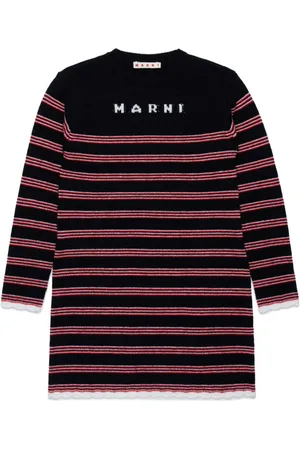 Marni Intarsia-knit striped dress