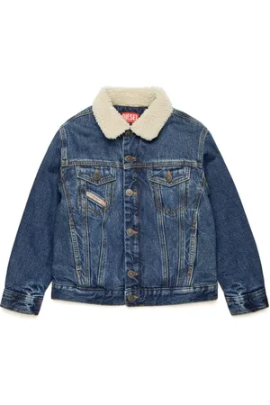 Diesel Contrasting-collar denim jacket