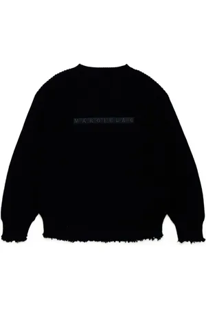 Maison Margiela Logo-embroidered crew-neck jumper