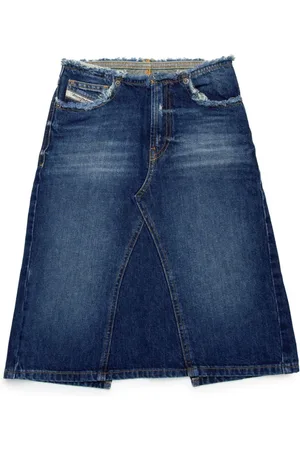 Diesel Distressed denim skirt