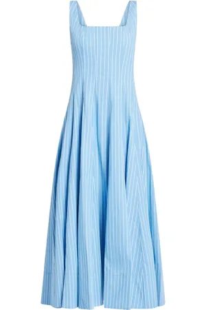 Staud Striped midi dress