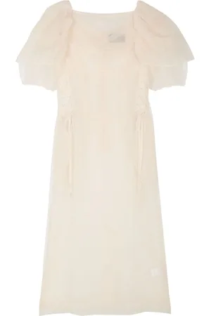Simone Rocha Tulle corset-detail midi dress