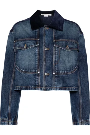 Stella McCartney Corduroy-collar denim jacket