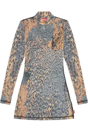 Diesel D-Eleo abstract-print minidress