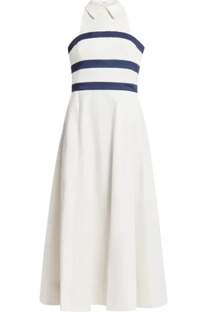 Staud Captain striped midi dress