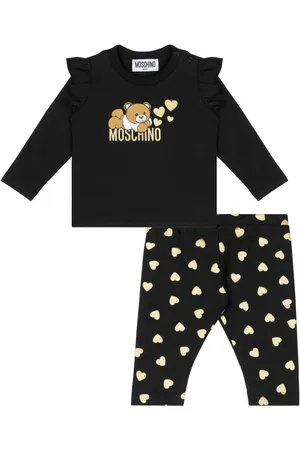 Moschino Teddy Bear-print cotton trouser set
