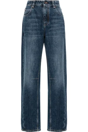 Brunello Cucinelli Logo-tag straight jeans