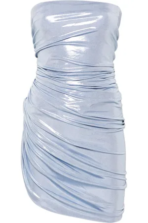 Norma Kamali Diana lamé mini dress