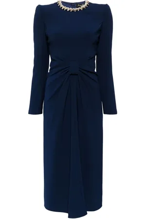 Jenny Packham Sunday gathered midi dress