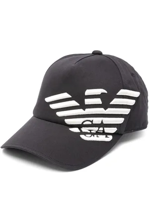 Emporio Armani Embossed-logo cotton baseball cap