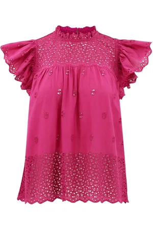 ULLA JOHNSON Kassi broderie-anglaise top