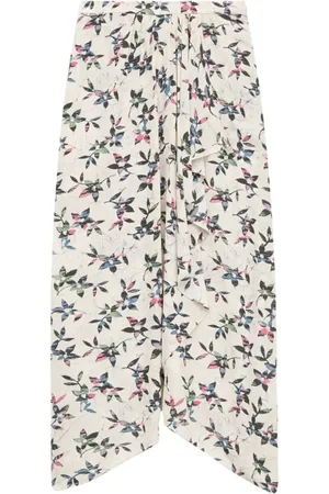 Marant Etoile Vanille floral-print midi skirt