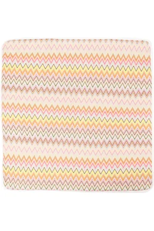 Missoni Zigzag-woven square blanket