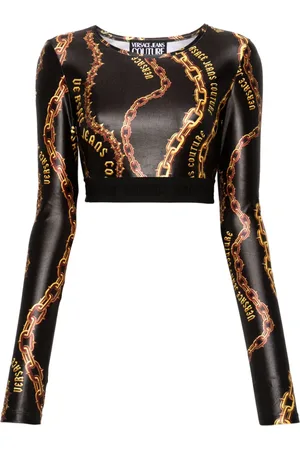 VERSACE Chain Couture crop top