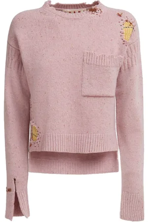 Marni Distressed virgin-wool jumper