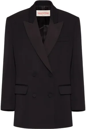 VALENTINO GARAVANI Grisaille double-breasted blazer