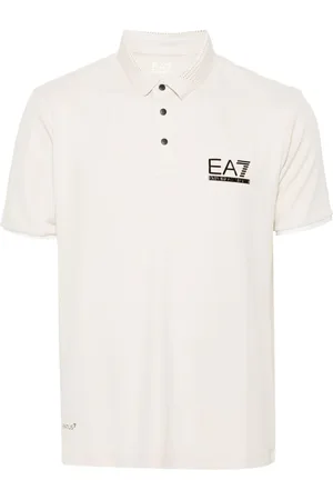 EA7 Rubberised-logo polo shirt