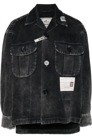 Maison Mihara Yasuhiro Faded-effect denim shirt