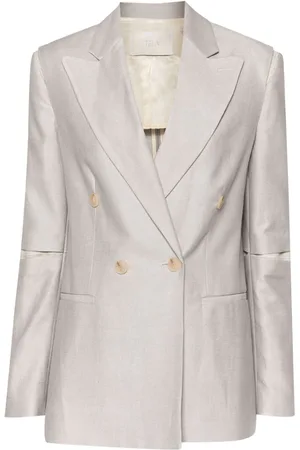 TELA Cut-out double-breasted blazer