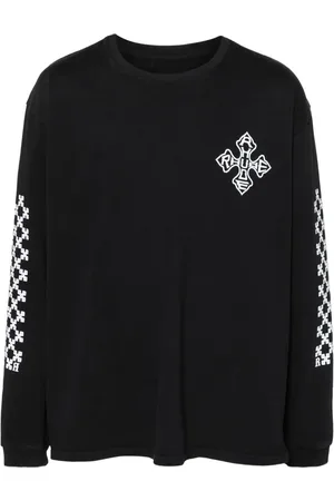 Rhude Cross-print cotton sweatshirt