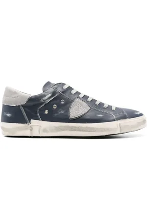 Philippe model PRSX leather low-top sneakers