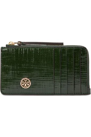 Tory Burch Robinson Crosshatched cardholder
