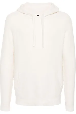 Roberto Collina Bouclé-knit hooded jumper